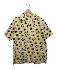 Star OF HOLLYWOOD（スターオブハリウッド）の古着「オープンカラーシャツ」｜ベージュ×イエロー