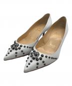 Christian Louboutinクリスチャン・ルブタン）の古着「ヒールパンプス」｜ホワイト×レッド