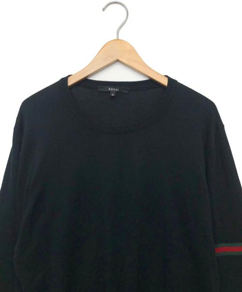GUCCI（グッチ）GUCCI (グッチ) ニット ブラック サイズ:Lの古着・服飾アイテム