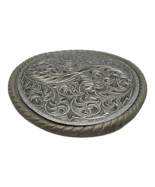 不明（不明）不明 (フメイ) フラワー バックル シルバーの古着・服飾アイテム