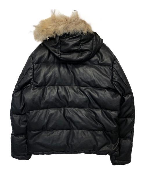 PAUL SMITH（ポールスミス）Paul Smith (ポールスミス) ダウンレザージャケット ブラック サイズ: L2の古着・服飾アイテム