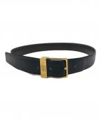 LOEWEロエベ）の古着「1446　アナグラムゴールドベルト」｜ブラック