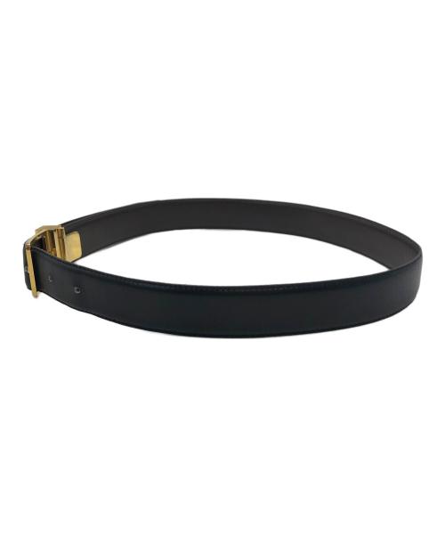 LOEWE（ロエベ）LOEWE (ロエベ) 1446　アナグラムゴールドベルト ブラックの古着・服飾アイテム