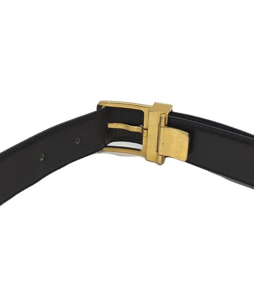 LOEWE（ロエベ）LOEWE (ロエベ) 1446　アナグラムゴールドベルト ブラックの古着・服飾アイテム