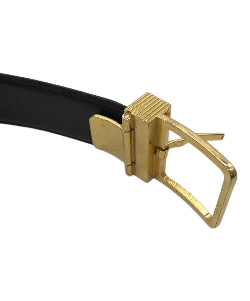 LOEWE（ロエベ）LOEWE (ロエベ) 1446　アナグラムゴールドベルト ブラックの古着・服飾アイテム