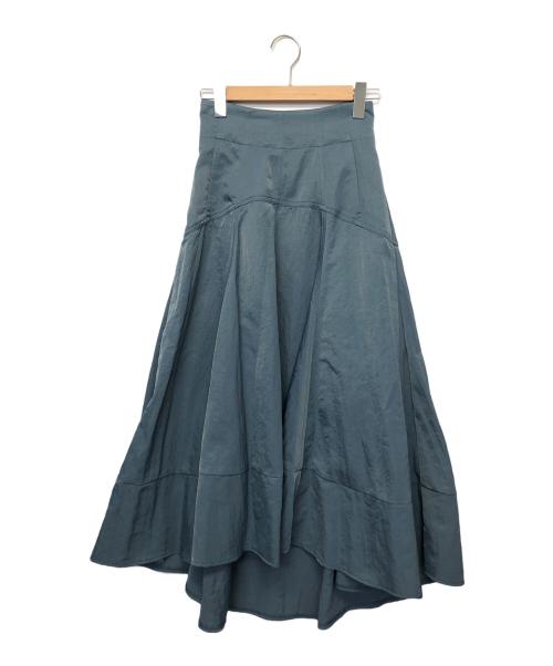 FRAY ID（フレイ アイディー）FRAY ID (フレイ アイディー) スカート ブルー サイズ:０ 未使用品の古着・服飾アイテム