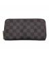 LOUIS VUITTON (ルイ ヴィトン) ダミエ ジッピー ウォレット ブラウン：12000円
