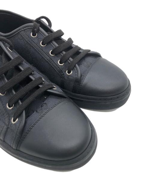 GUCCI（グッチ）GUCCI (グッチ) GGキャンバススニーカー ブラック サイズ:6 1/2の古着・服飾アイテム