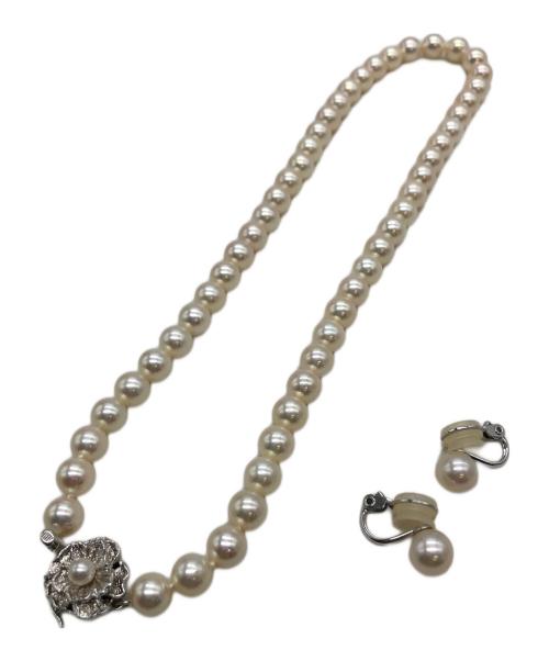 PEARL GRADING REPORT（PEARL GRADING REPORT）PEARL GRADING REPORT (PEARL GRADING REPORT) 真珠ネックレス&イヤリング　真珠の古着・服飾アイテム