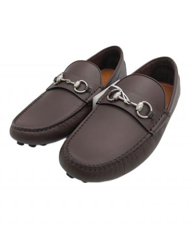 中古・古着通販】GUCCI (グッチ) ドライビングシューズ ブラウン 中古・古着通販】GUCCI (グッチ) ドライビングシューズ ブラウン