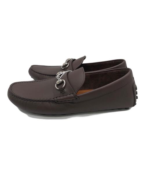 GUCCI（グッチ）GUCCI (グッチ) ドライビングシューズ ブラウン サイズ:26cm 未使用品の古着・服飾アイテム