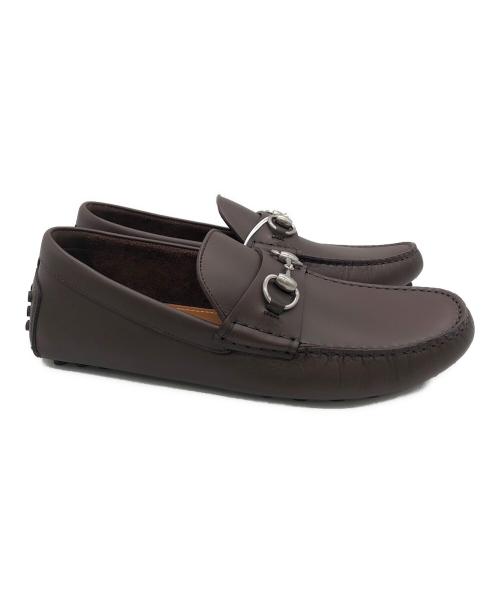 GUCCI（グッチ）GUCCI (グッチ) ドライビングシューズ ブラウン サイズ:26cm 未使用品の古着・服飾アイテム