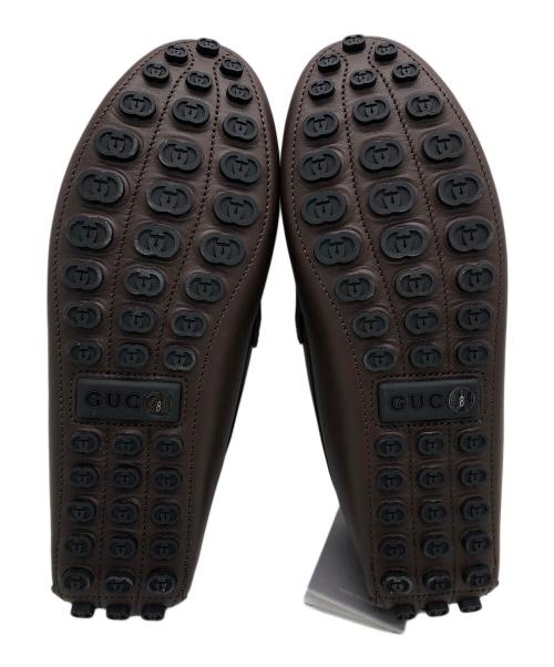 GUCCI（グッチ）GUCCI (グッチ) ドライビングシューズ ブラウン サイズ:26cm 未使用品の古着・服飾アイテム