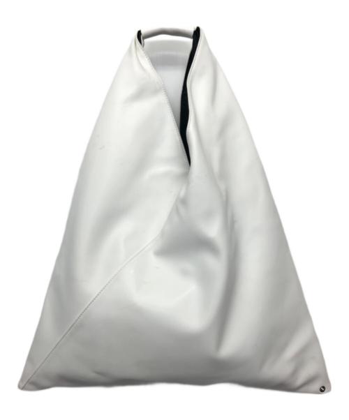 MM6 Maison Margiela（エムエムシックスメゾンマルジェラ）MM6 Maison Margiela (エムエムシックスメゾンマルジェラ) エコレザージャパニーズトートバッグ ホワイトの古着・服飾アイテム