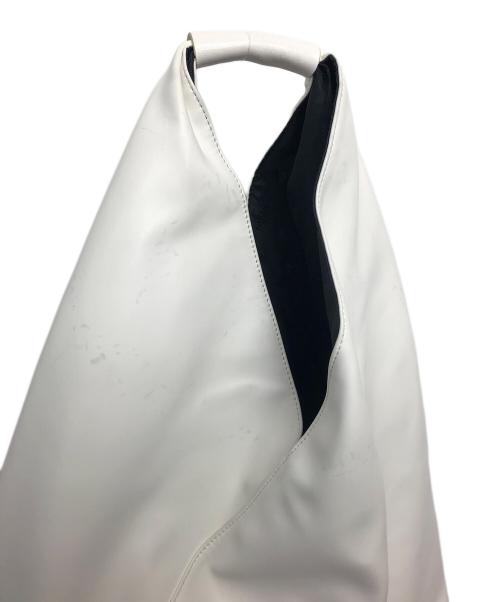 MM6 Maison Margiela（エムエムシックスメゾンマルジェラ）MM6 Maison Margiela (エムエムシックスメゾンマルジェラ) エコレザージャパニーズトートバッグ ホワイトの古着・服飾アイテム
