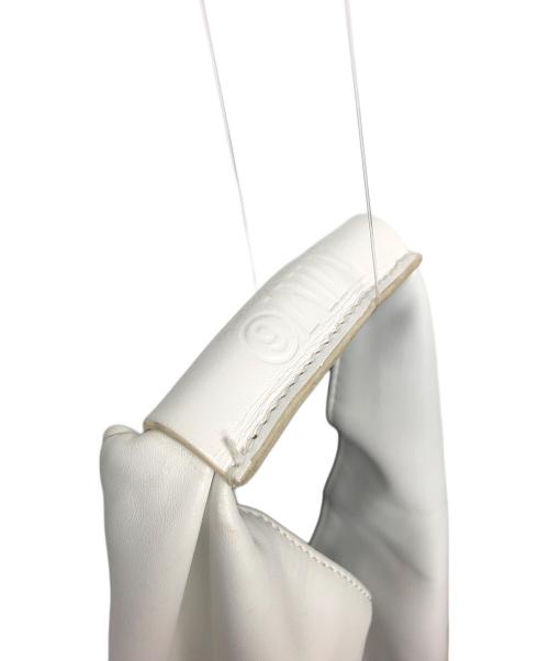 MM6 Maison Margiela（エムエムシックスメゾンマルジェラ）MM6 Maison Margiela (エムエムシックスメゾンマルジェラ) エコレザージャパニーズトートバッグ ホワイトの古着・服飾アイテム