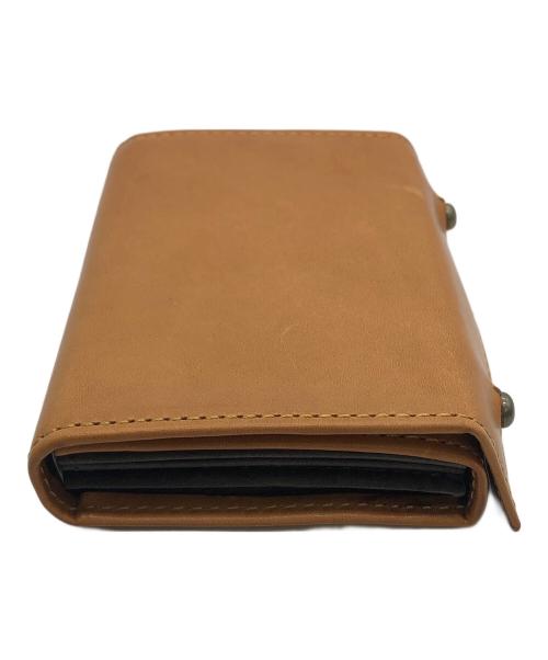 M+（エムピウ）m+ (エムピウ) 2つ折り財布 ブラウンの古着・服飾アイテム