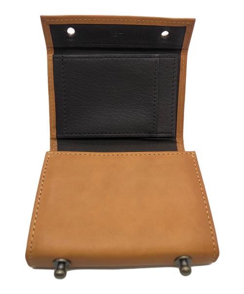 M+（エムピウ）m+ (エムピウ) 2つ折り財布 ブラウンの古着・服飾アイテム