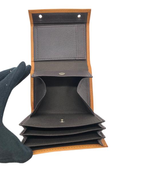 M+（エムピウ）m+ (エムピウ) 2つ折り財布 ブラウンの古着・服飾アイテム