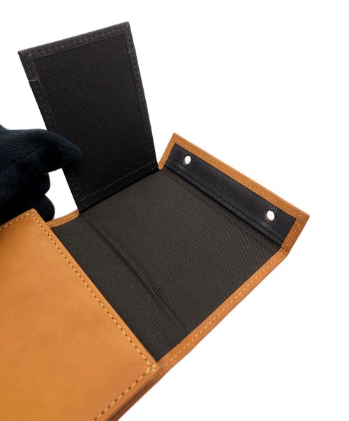 M+（エムピウ）m+ (エムピウ) 2つ折り財布 ブラウンの古着・服飾アイテム