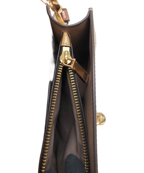 MARC JACOBS（マークジェイコブズ）MARC JACOBS (マークジェイコブス) 2WAYバッグ ブラウン×ベージュの古着・服飾アイテム