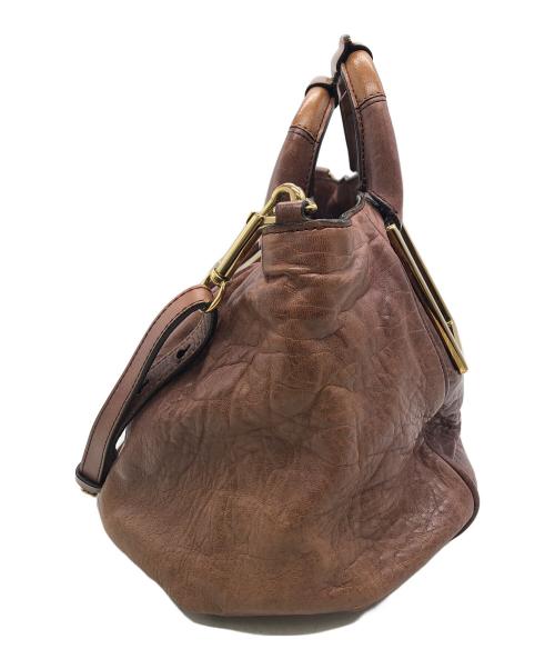 Chloe（クロエ）Chloe (クロエ) エテル　2WAYバッグ ブラウンの古着・服飾アイテム