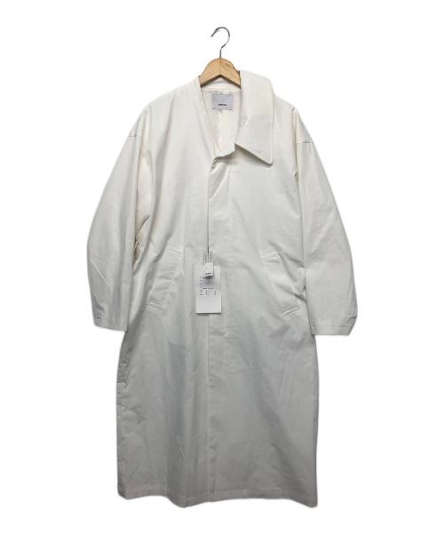 08sircus（ゼロエイトサーカス）08sircus (ゼロエイトサーカス) アシメトリーカラートレンチコート ホワイト サイズ:０の古着・服飾アイテム