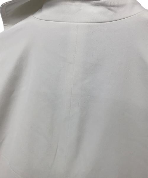 08sircus（ゼロエイトサーカス）08sircus (ゼロエイトサーカス) アシメトリーカラートレンチコート ホワイト サイズ:０の古着・服飾アイテム