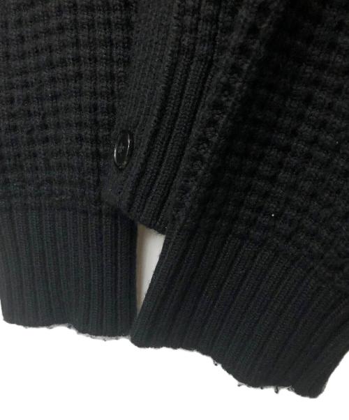 WACKO MARIA（ワコマリア）WACKO MARIA (ワコマリア) ワッフルニットカーディガン ブラック サイズ:XLの古着・服飾アイテム