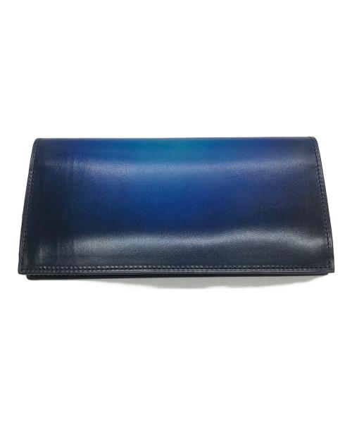 YUHAKU（ユハク）YUHAKU (ユハク) 長財布 ブルーの古着・服飾アイテム