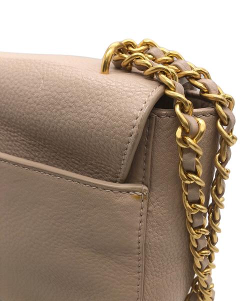 TORY BURCH（トリーバーチ）TORY BURCH (トリーバーチ) 2Wayチェーンショルダーバッグ グレー ベージュの古着・服飾アイテム