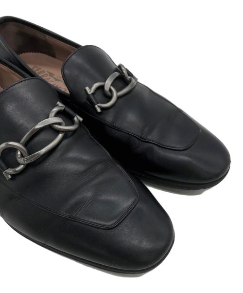 Salvatore Ferragamo（サルヴァトーレ フェラガモ）Salvatore Ferragamo (サルヴァトーレ フェラガモ) ビットローファー ブラック サイズ:7の古着・服飾アイテム