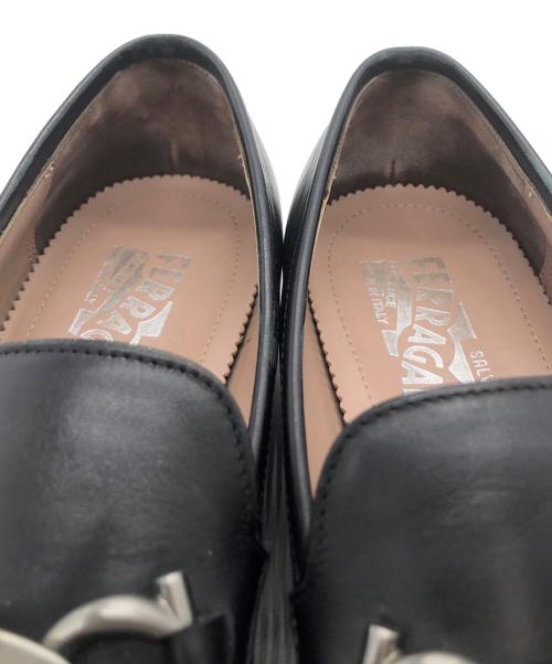 Salvatore Ferragamo（サルヴァトーレ フェラガモ）Salvatore Ferragamo (サルヴァトーレ フェラガモ) ビットローファー ブラック サイズ:7の古着・服飾アイテム