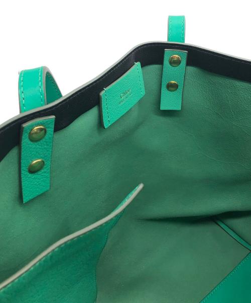 Chloe（クロエ）Chloe (クロエ) トートバッグ グリーンの古着・服飾アイテム