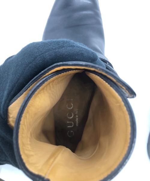 GUCCI（グッチ）GUCCI (グッチ) ジョッパーブーツ ブラック サイズ:10 1/2 Dの古着・服飾アイテム