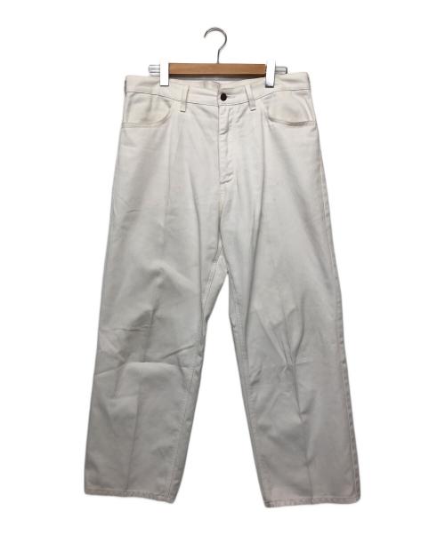 Wrangler（ラングラー）Wrangler (ラングラー) WACKO MARIA (ワコマリア) パンツ ホワイト サイズ:Lの古着・服飾アイテム