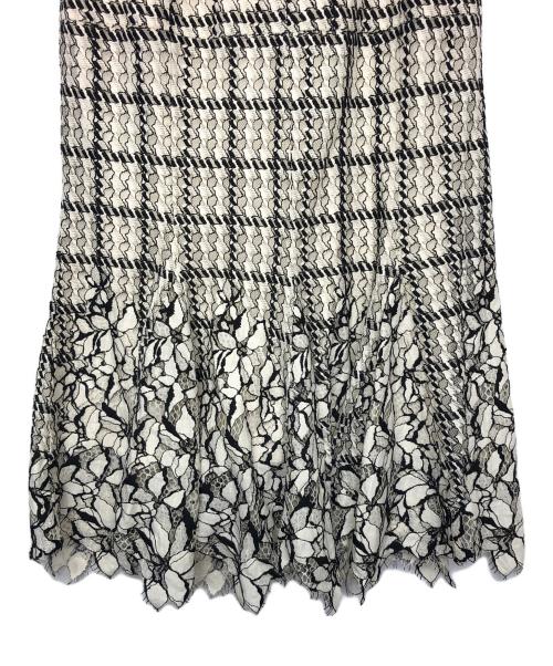 Snidel（スナイデル）Snidel (スナイデル) レーズマーメイドスカート ブラック×ベージュ サイズ:1の古着・服飾アイテム