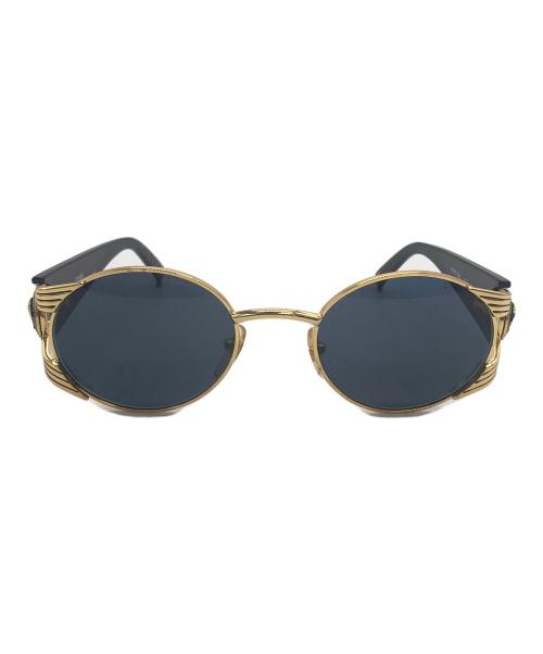 GIANNI VERSACE（ジャンニ・ヴェルサーチ）GIANNI VERSACE (ジャンニ・ヴェルサーチ) サングラス ゴールド×ブラックの古着・服飾アイテム