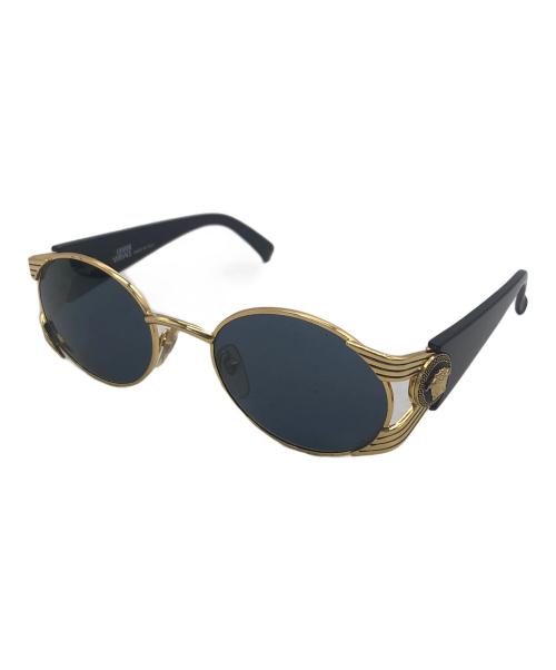 GIANNI VERSACE（ジャンニ・ヴェルサーチ）GIANNI VERSACE (ジャンニ・ヴェルサーチ) サングラス ゴールド×ブラックの古着・服飾アイテム