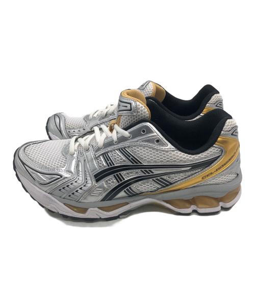 asics（アシックス）asics (アシックス) GEL-KAYANO 14 ホワイト×ゴールド サイズ:27cmの古着・服飾アイテム