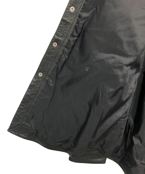 LEVI'S RED（リーバイス レッド）LEVI'S RED (リーバイス レッド) カウレザーウエスタンシャツ ブラック サイズ:Mの古着・服飾アイテム