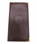 Cartierカルティエ）の古着「マスト　札入れ」｜ボルドー