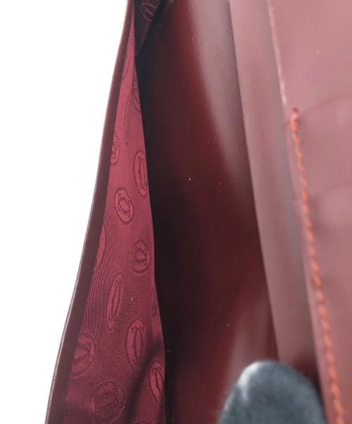 Cartier（カルティエ）Cartier (カルティエ) マスト　札入れ ボルドーの古着・服飾アイテム