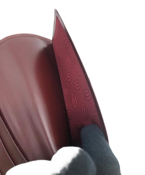 Cartier（カルティエ）Cartier (カルティエ) マスト　札入れ ボルドーの古着・服飾アイテム