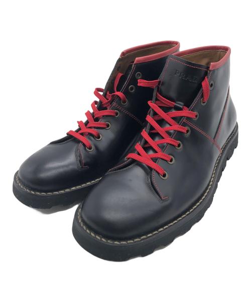 PRADA（プラダ）PRADA (プラダ) ブーツ ブラック サイズ:27cmの古着・服飾アイテム