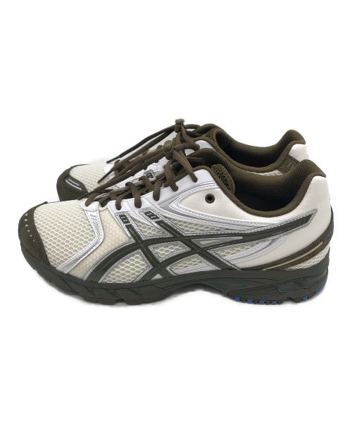 asics（アシックス）asics (アシックス) Temptation (テンプテーション) ローカットスニーカー ホワイト×オリーブ サイズ:28cm 未使用品の古着・服飾アイテム