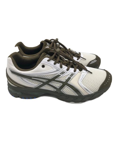 asics（アシックス）asics (アシックス) Temptation (テンプテーション) ローカットスニーカー ホワイト×オリーブ サイズ:28cm 未使用品の古着・服飾アイテム