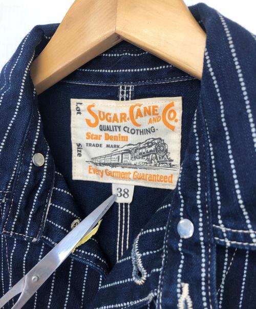SUGAR CANE（シュガーケーン）SUGAR CANE (シュガーケーン) STAR DENIM　カバーオール ネイビー サイズ:38の古着・服飾アイテム
