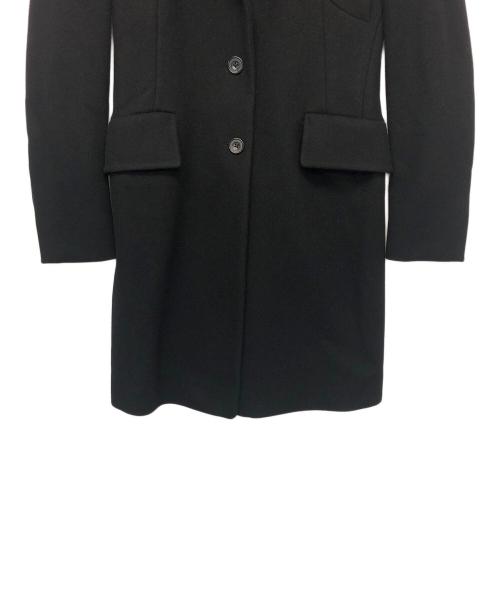 JIL SANDER（ジルサンダー）JIL SANDER (ジルサンダー) カシミヤ混チェスターコート ブラック サイズ:36の古着・服飾アイテム