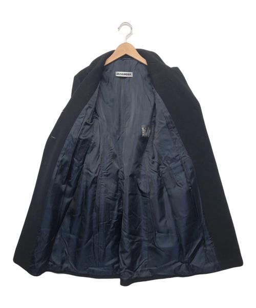 JIL SANDER（ジルサンダー）JIL SANDER (ジルサンダー) カシミヤ混チェスターコート ブラック サイズ:36の古着・服飾アイテム